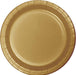 10in Paper Plate Gold - Party Supplies
