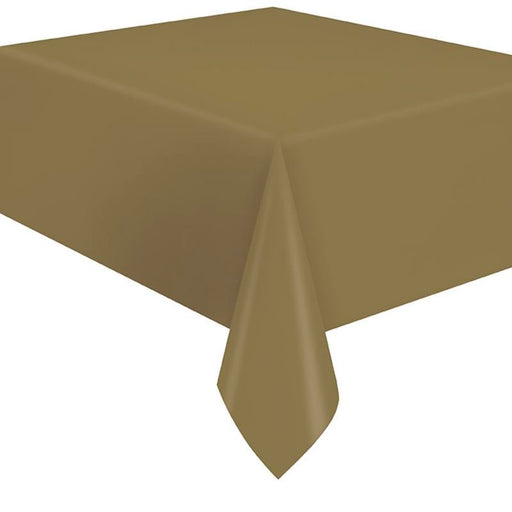 Gold Flannel Back Tablecover 54"x108" | 1ct