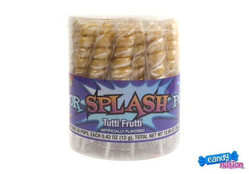 Gold Color Splash Tutti Frutti Lollipops | 30ct