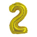 Gold Jumbo Number Balloons 34" - Zurchers
