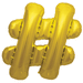 Air Filled Gold Mylar Letter Balloon, 16" | 1 ct #