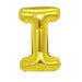 Air Filled Gold Mylar Letter Balloon, 16" | 1 ct - Zurchers