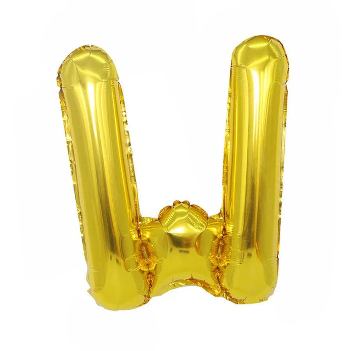 Air Filled Gold Mylar Letter Balloon, 16" | 1 ct - Zurchers