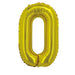 Air Filled Gold Number Balloons 16" | 1 ct - Zurchers