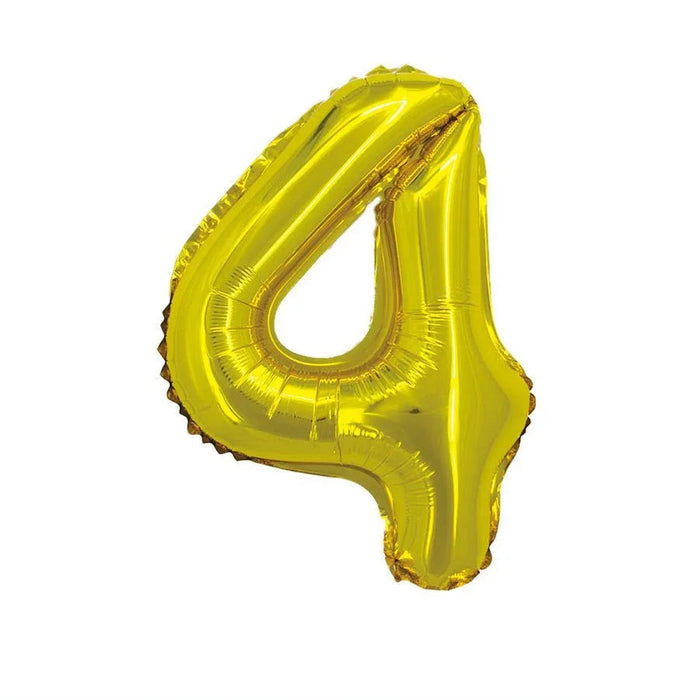 Air Filled Gold Number Balloons 16" | 1 ct - Zurchers