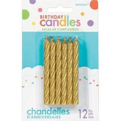 Gold Spiral Candles | 12 ct - Zurchers