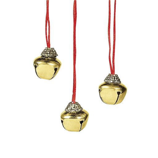 Goldtone Jingle Bell Necklace (three of product)