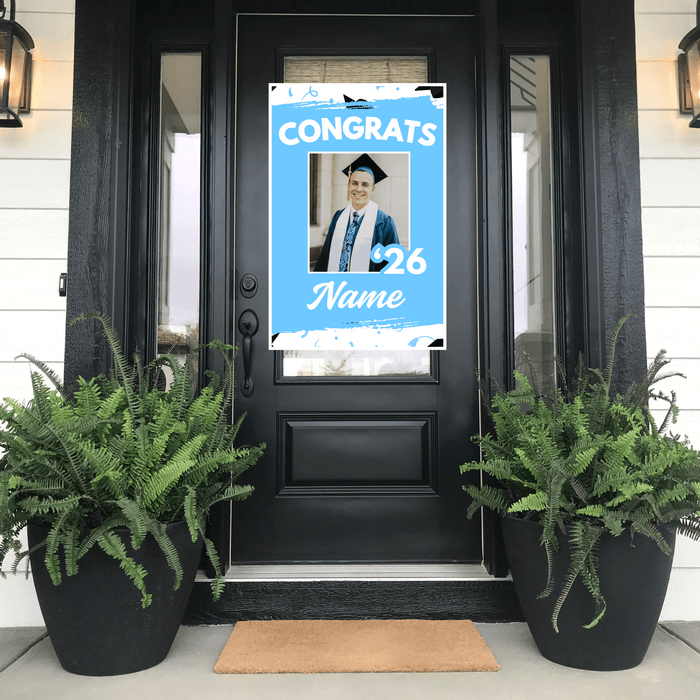 Grad in Color Congrats Customized Door Banner 24"x36" | 1ct - Zurchers