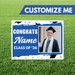 Grad In Color Custom Name & Image Yard Sign 24"x18" | 1ct - Zurchers