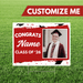 Grad In Color Custom Name & Image Yard Sign 24"x18" | 1ct - Zurchers