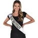 Graduation Black, Gold & White Senior Sash | 1ct