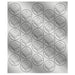 Fifty silver circular seals arranged in rows on a metallic background, each seal featuring an embossed graduation cap design.