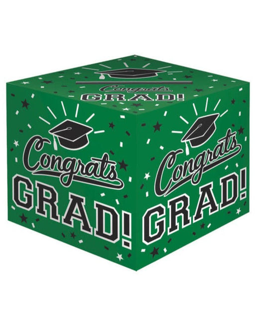 grad card holder box Graduation Green Cardholder Box