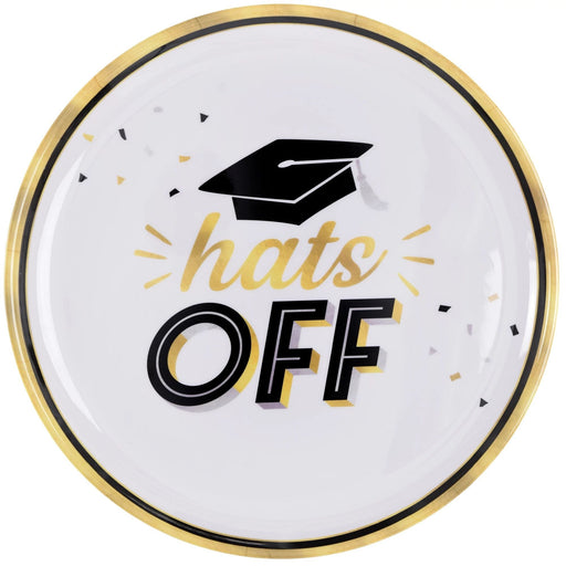Graduation Hats Off Melamine Platter 13.5" | 1ct