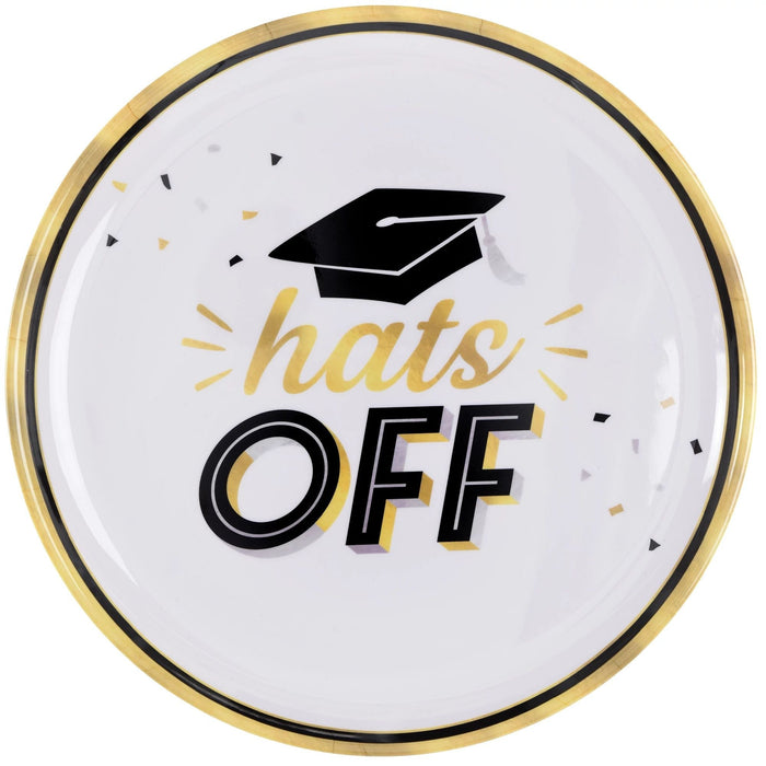 Graduation Hats Off Melamine Platter 13.5" | 1ct