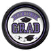 Graduation True To Your School Round Plates Purple 7" | 20 ct