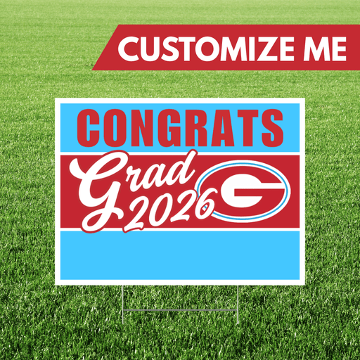 Granger High School Custom Name Grad Yard Sign 24" x 18" | 1 ct
