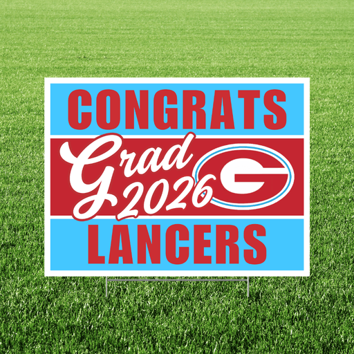 Granger High School Grad Yard Sign 24" x 18" | 1 ct