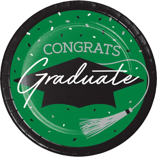 Green 7-Inch Plate School Spirit | 18ct