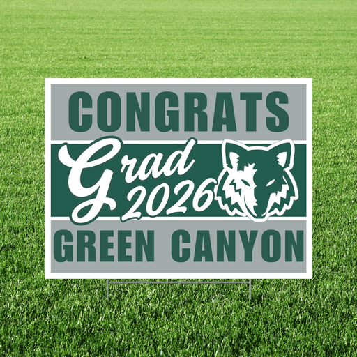 Green Canyon High School Grad Yard Sign 24" x 18" | 1 ct