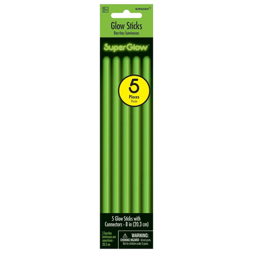 Green Glow Sticks 8" | 5ct
