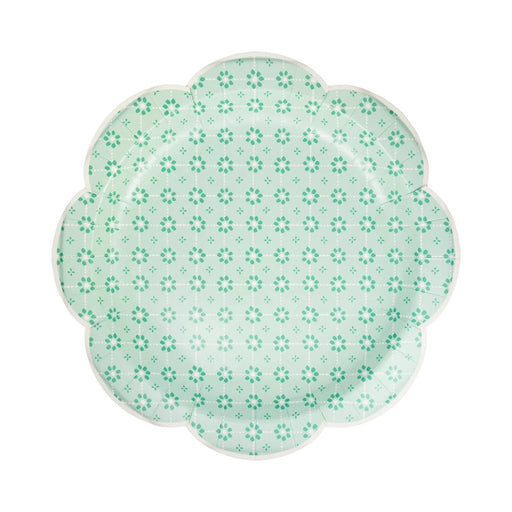 Green Wicker Plate 11" | 8 ct