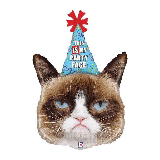 Grumpy Cat Birthday Supershape Mylar Balloon 36" | 1 ct