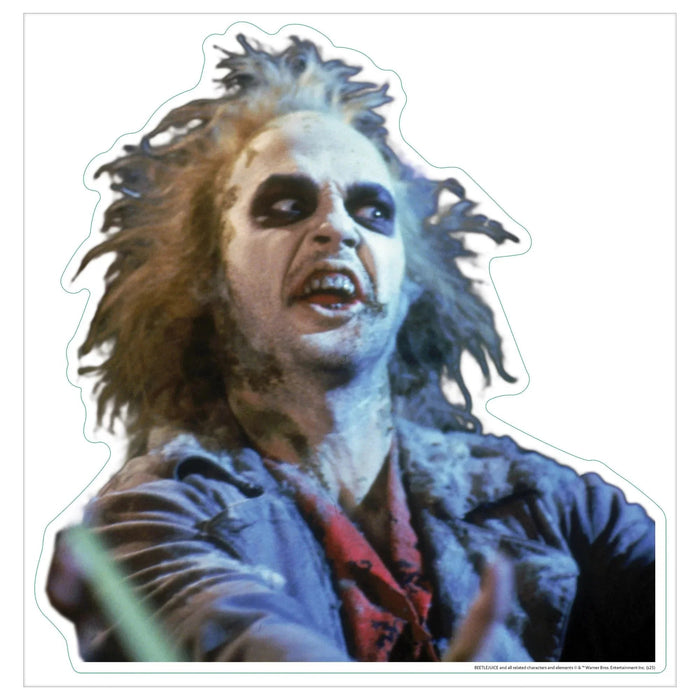 Halloween Beetlejuice™ Vinyl Cling Decal 14" x 12" | 1 ct - Zurchers