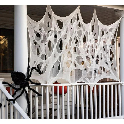 Halloween Fabric Spider Webbing 39" x 118" | 1 ct