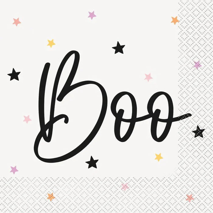 Halloween Posh "Boo" Luncheon Napkins | 16ct - Zurchers