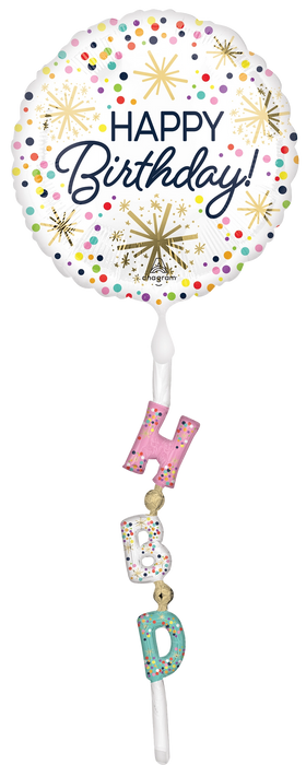 Confetti Sprinkle Birthday Airwalker Balloon