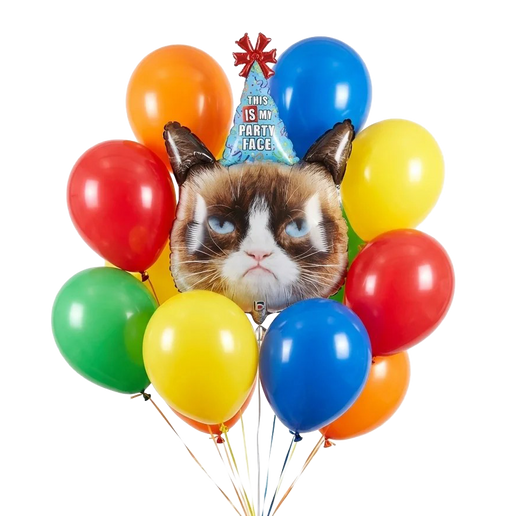 Happy Birthday Grumpy Cat Bouquet | 13 pcs