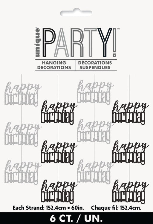 Happy Birthday Hanging Decoration | 6ct