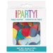 Unique Party brand table scatter confetti featuring colorful circular dots in red, yellow, blue, teal, and white colors in a 56.6g package.