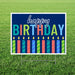 Happy Birthday Modern Candles Yard sign 24"x18" | 1ct - Zurchers