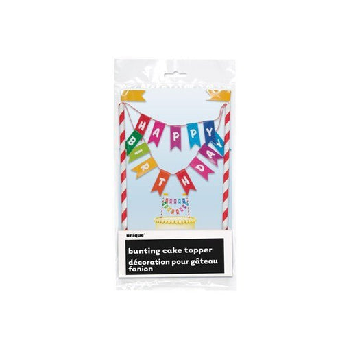 Happy Birthday Bunting Cake Topper | 1 ct