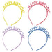 Happy Birthday Glitter Headbands 6" | 4ct - Zurchers