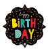 Happy Birthday Ornate Supershape Balloon 31" | 1ct - Zurchers