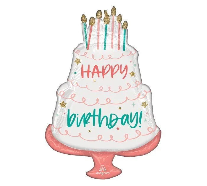 Happy Cake Day Supershape Mylar Balloon 28" | 1ct - Zurchers