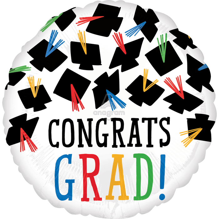 18in Hats Off Congrats Grad - Party Supplies