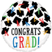 18in Hats Off Congrats Grad - Party Supplies