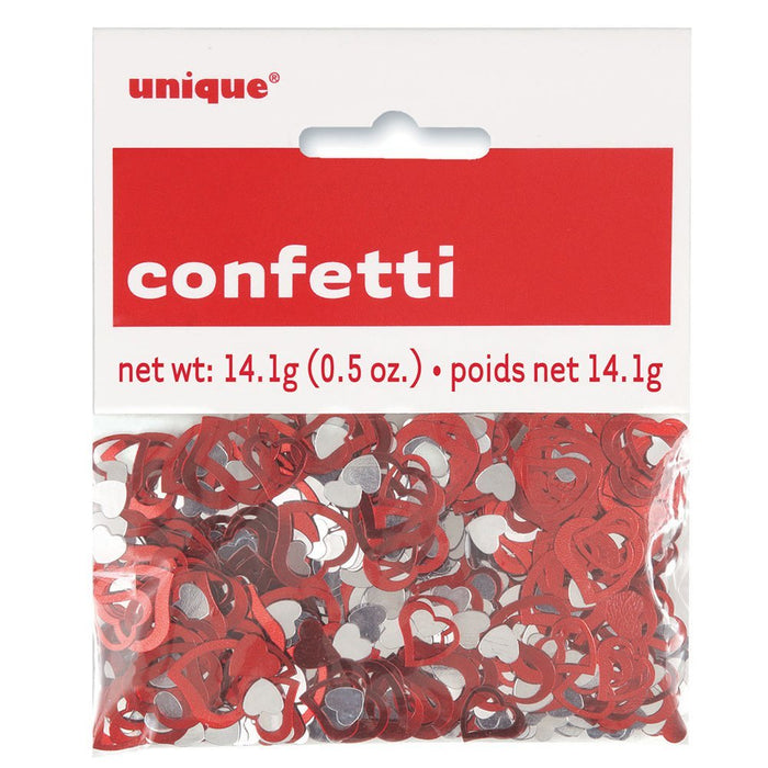 0.5oz Hearts Confetti - Party Supplies