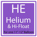 Helium & Hi - Float 11" - 12" | 1ct - Zurchers