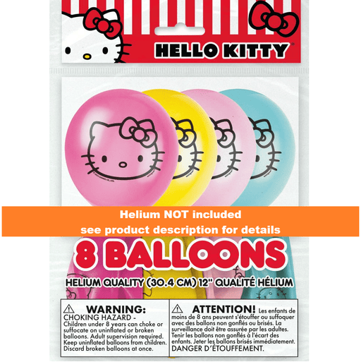 Hello Kitty Latex Balloons 12" | 8ct