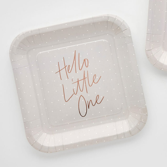 Hello Little One Paper Plates | 10ct - Zurchers