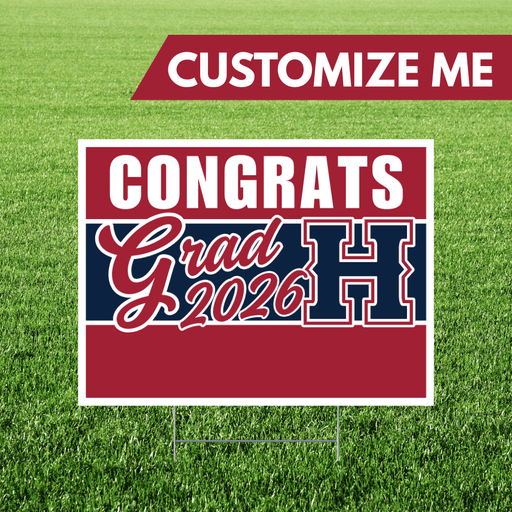 Herriman High School Custom Name Grad Yard Sign 24" x 18" | 1 ct