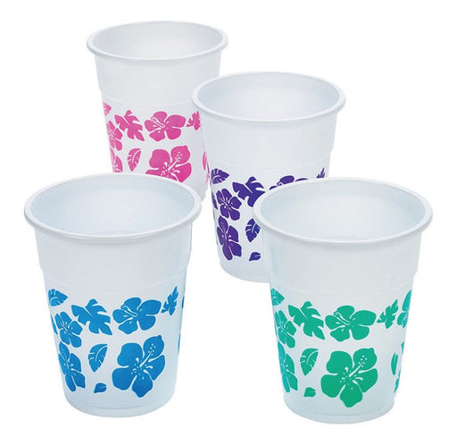 Hibiscus Plastic Cups | 25ct