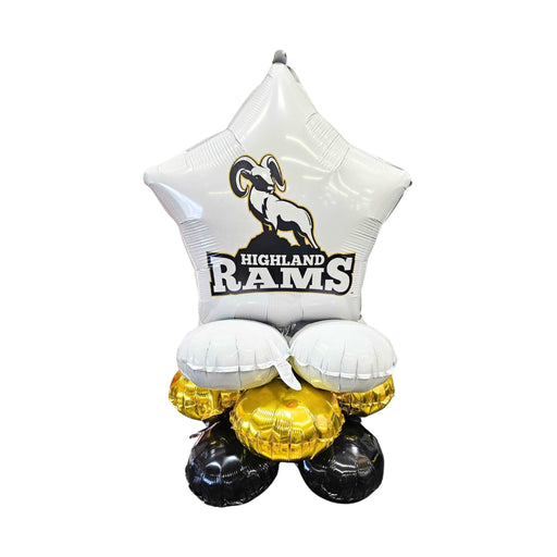 Highland High School Air-filled Balloon Quad 17" | 1ct
