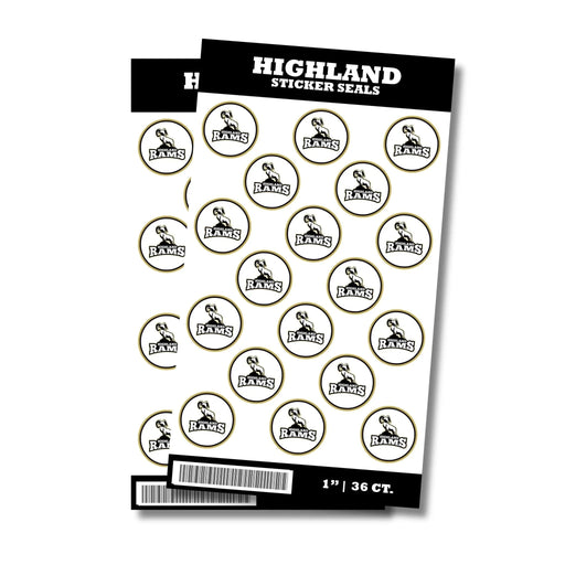 Highland High School Sticker Seal 1" | 36 ct