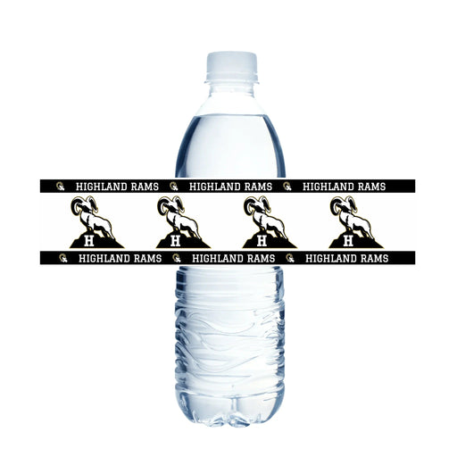Highland High School Water Bottle Labels | 12 ct